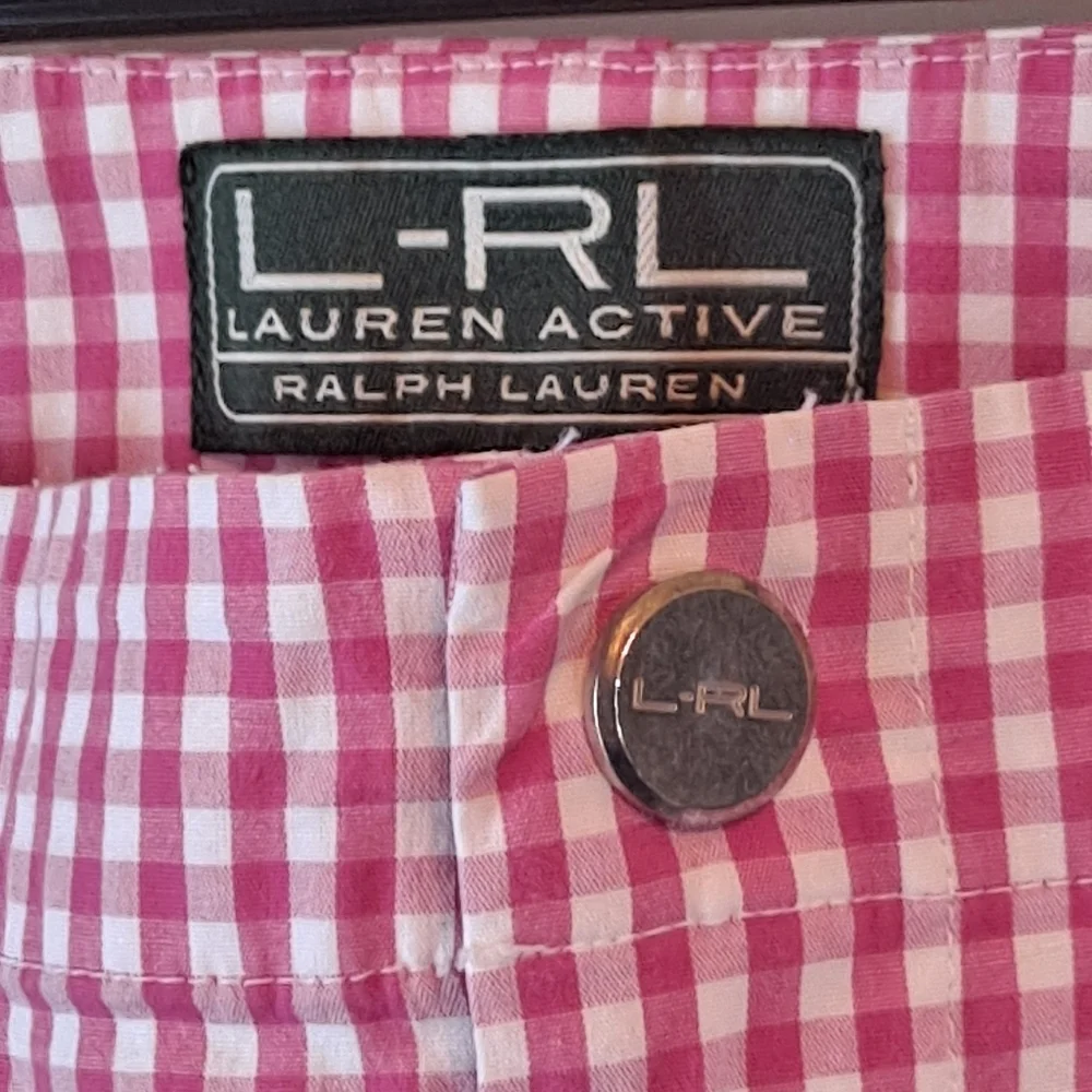 Lauren Ralph Lauren Pink Gingham Capris - Cropped Straight - Picture 2 of 10